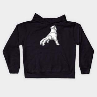 Hand Thing Sketch Kids Hoodie